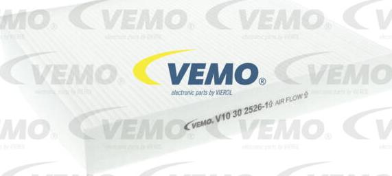 Vemo V10-30-2526-1 - Фільтр, повітря у внутрішній простір autocars.com.ua