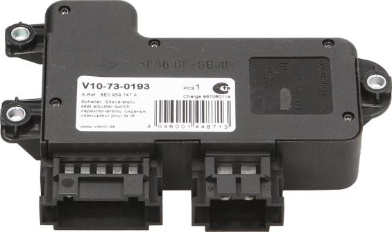 Vemo V10-73-0193 - Регулювальний елемент, регулювання сидіння autocars.com.ua