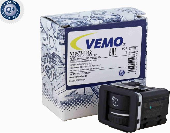 Vemo V10-73-0512 - Регулятор, освітлення щитка приладів autocars.com.ua