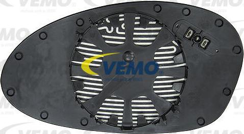 Vemo V20-69-0009 - Дзеркальне скло, зовнішнє дзеркало autocars.com.ua