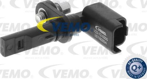 Vemo V22-72-0200 - Датчик ABS, частота вращения колеса avtokuzovplus.com.ua
