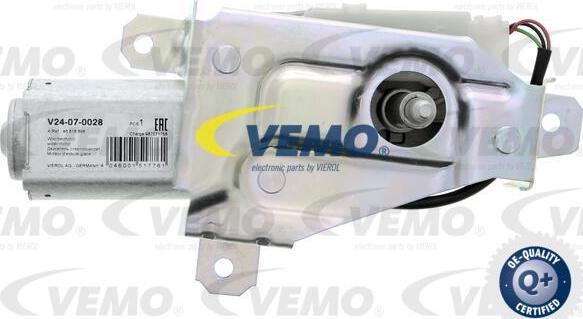 Vemo V24-07-0028 - Двигатель стеклоочистителя autodnr.net