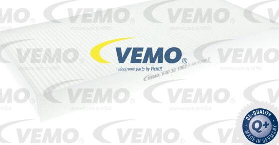 Vemo V40-30-1002 - Фільтр, повітря у внутрішній простір autocars.com.ua