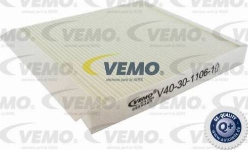 Vemo V40-30-1106-1 - Фільтр, повітря у внутрішній простір autocars.com.ua