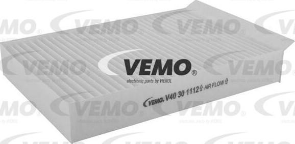 Vemo V40-30-1112 - Фільтр, повітря у внутрішній простір autocars.com.ua
