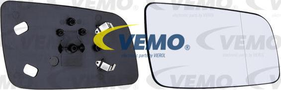 Vemo V40-69-0010 - Дзеркальне скло, зовнішнє дзеркало autocars.com.ua