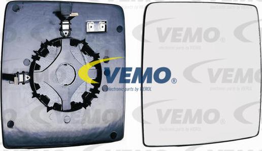 Vemo V40-69-0063 - Дзеркальне скло, зовнішнє дзеркало autocars.com.ua