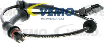 Vemo V46-72-0102 - Датчик ABS, частота вращения колеса avtokuzovplus.com.ua