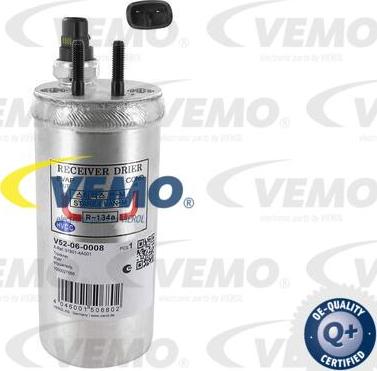 Vemo V52-06-0008 - Осушувач, кондиціонер autocars.com.ua