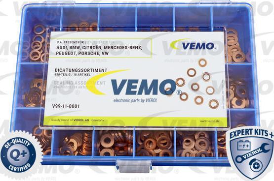 Vemo V99-11-0001 - Комплект прокладок, форсунка autocars.com.ua
