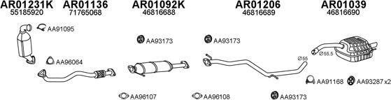 Veneporte 010023 - Система випуску ОГ autocars.com.ua