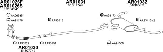 Veneporte 010135 - Система випуску ОГ autocars.com.ua