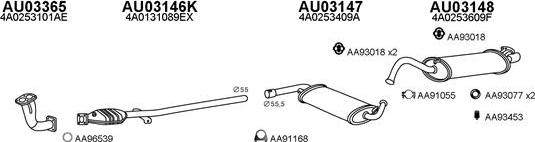 Veneporte 030034 - Система випуску ОГ autocars.com.ua