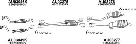 Veneporte 030061 - Система випуску ОГ autocars.com.ua
