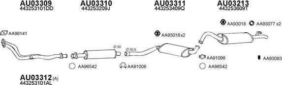 Veneporte 030105 - Система випуску ОГ autocars.com.ua