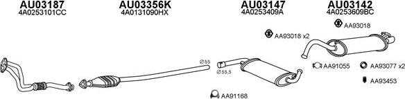 Veneporte 030155 - Система випуску ОГ autocars.com.ua