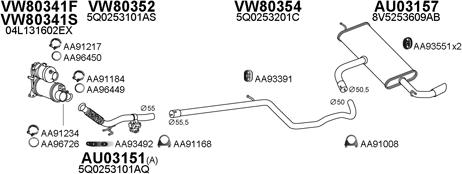 Veneporte 030235 - Система випуску ОГ autocars.com.ua