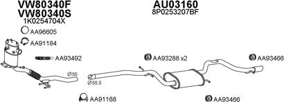 Veneporte 030236 - Система випуску ОГ autocars.com.ua