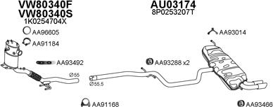 Veneporte 030237 - Система випуску ОГ autocars.com.ua