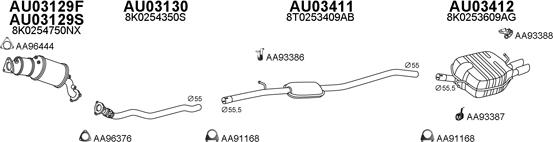 Veneporte 030248 - Система выпуска ОГ avtokuzovplus.com.ua