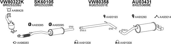 Veneporte 030269 - Система випуску ОГ autocars.com.ua