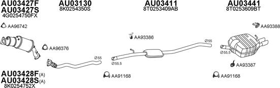 Veneporte 030287 - Система випуску ОГ autocars.com.ua