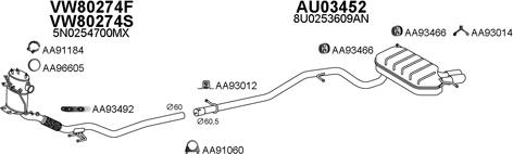 Veneporte 030298 - Система випуску ОГ autocars.com.ua