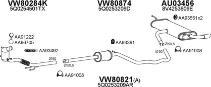 Veneporte 030300 - Система випуску ОГ autocars.com.ua