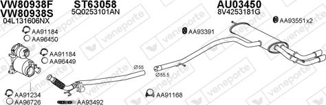 Veneporte 030330 - Система выпуска ОГ avtokuzovplus.com.ua