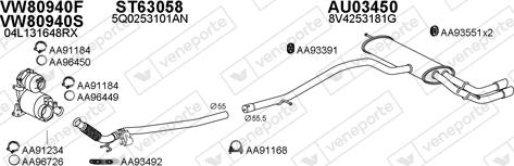 Veneporte 030331 - Система выпуска ОГ avtokuzovplus.com.ua