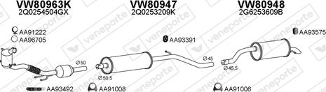 Veneporte 800882 - Система випуску ОГ autocars.com.ua