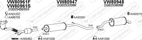 Veneporte 800883 - Система випуску ОГ autocars.com.ua