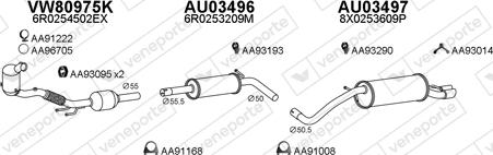 Veneporte 030358 - Система випуску ОГ autocars.com.ua