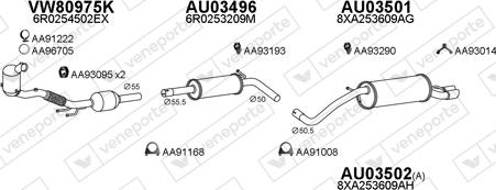 Veneporte 030361 - Система випуску ОГ autocars.com.ua