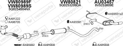 Veneporte 030364 - Система випуску ОГ autocars.com.ua