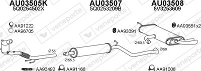 Veneporte 030366 - Система випуску ОГ autocars.com.ua