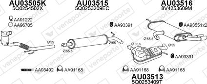 Veneporte 030369 - Система выпуска ОГ avtokuzovplus.com.ua