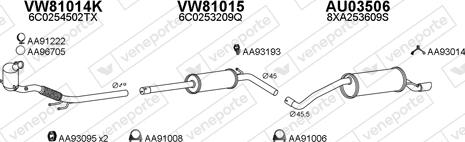 Veneporte 030375 - Система выпуска ОГ avtokuzovplus.com.ua