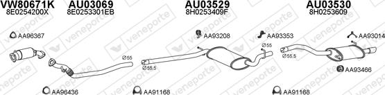 Veneporte 030384 - Система випуску ОГ autocars.com.ua