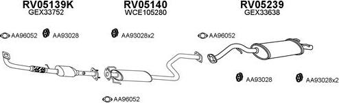 Veneporte 050002 - Система випуску ОГ autocars.com.ua