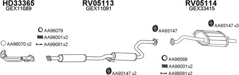 Veneporte 050039 - Система випуску ОГ autocars.com.ua