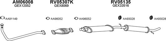 Veneporte 060007 - Система випуску ОГ autocars.com.ua