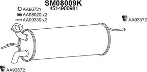 Veneporte 080010 - Система випуску ОГ autocars.com.ua