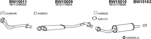 Veneporte 100050 - Система випуску ОГ autocars.com.ua