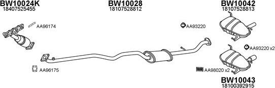 Veneporte 100085 - Система випуску ОГ autocars.com.ua