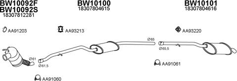 Veneporte 100103 - Система випуску ОГ autocars.com.ua