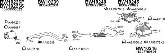 Veneporte 100129 - Система випуску ОГ autocars.com.ua