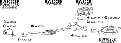 Veneporte 100131 - Система випуску ОГ autocars.com.ua
