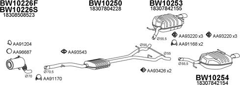 Veneporte 100132 - Система випуску ОГ autocars.com.ua