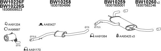 Veneporte 100134 - Система випуску ОГ autocars.com.ua